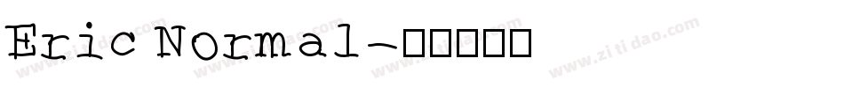 Eric Normal字体转换
